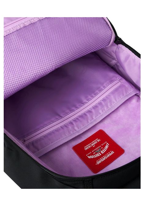 Sprayground Shark Central Light Purple Backpack Black Purple Unisex SPRAYGROUND | Backpacks | 910B9631NSZ-