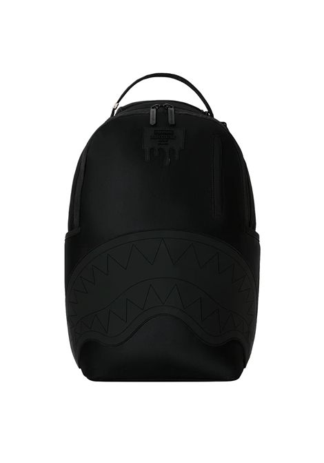 Sprayground Shark Central Blacked Out Embossed Nylon Backpack Black Unisex SPRAYGROUND | Backpacks | 910B9635NSZ-