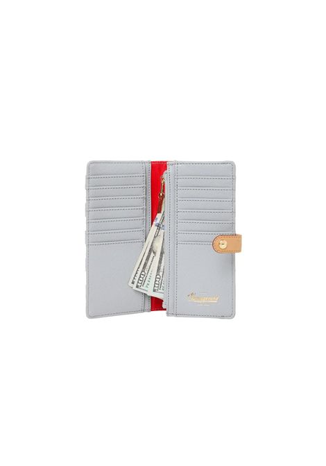 Sprayground Embossed Cream Check Single Fold Wallet Grey Cream Unisex SPRAYGROUND | Wallet | 910W9402NSZ-