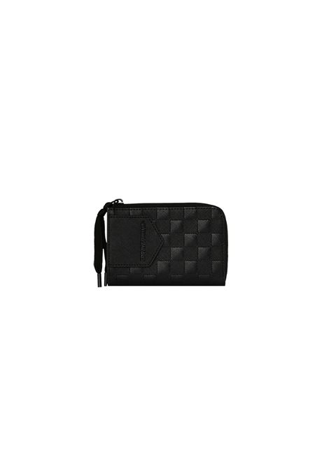 Sprayground Raised Check Wallet Black Unisex SPRAYGROUND | Wallet | 910W9509NSZ-
