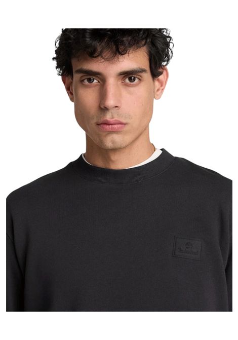 Felpa Timberland Silicon Badge Girocollo Nero Uomo TIMBERLAND | Felpe | TBC0YHBC-001