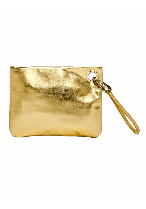 Pochette Sundek con Logo Laminata Oro Donna SUNDEK | Pochette | AW416ABPU7LA-101LA