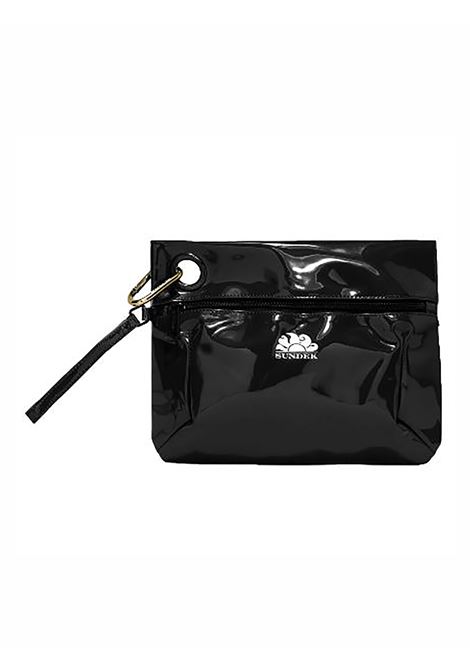 Pochette Sundek con Moschettone Nero Donna SUNDEK | Pochette | AW416ABPV400-00401