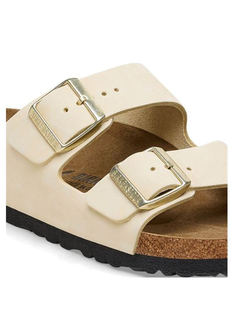 Birkenstock Arizona Nubuck Leather Sandals Ecru Women BIRKENSTOCK | Sandals | 1026711-ECRU