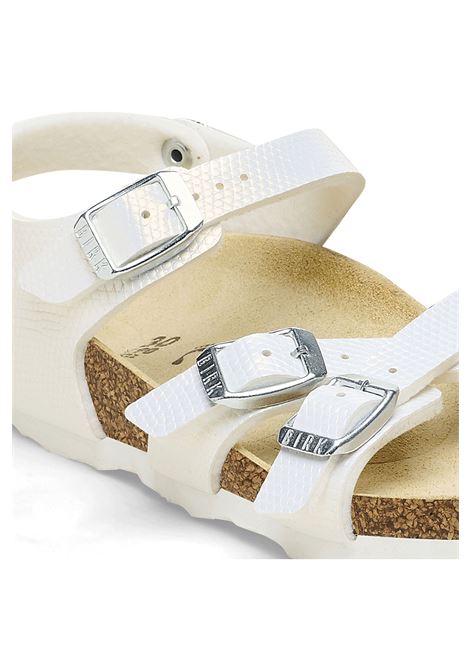 Birkenstock Kumba Sandals Shiny Lizard White Kids BIRKENSTOCK | Sandals | 1026909-WHITE