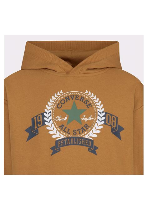 Converse CNVB REC Club FT Sleeve Stripe Hoodie Tobacco Junior CONVERSE | Sweatshirts | 9CF284-X9T