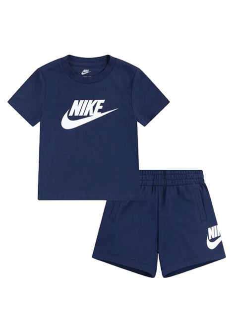 Set Nike Club Tee & Short Blu Bambini NIKE | Set | 86L596-U90