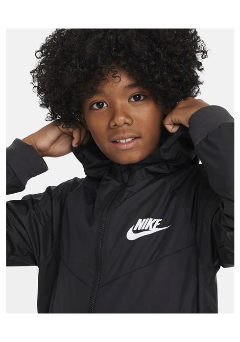 Giacca Nike Sportswear Windrunner Nero Ragazzi NIKE | Giubbini | FN8757-010