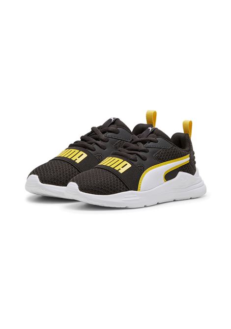 Scarpe Puma Wired Run Nero Giallo Bambini PUMA | Sneakers | 390848-15