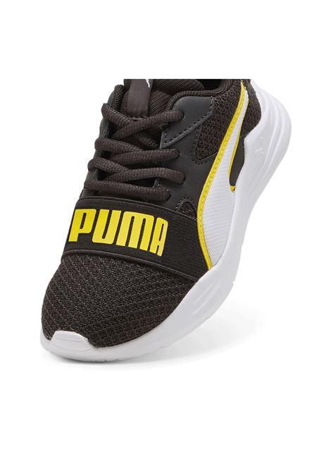 Scarpe Puma Wired Run Nero Giallo Bambini PUMA | Sneakers | 390848-15