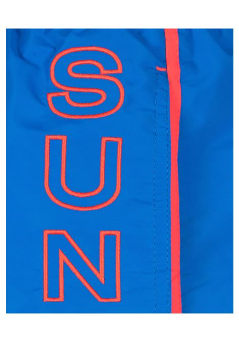 Sundek Iconic Taffeta Swimshort with contrasting Piping Over Sky Men SUNDEK | Swimwear | M732BDTA100-A2201