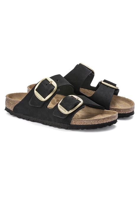 Birkenstock Arizona Big Buckle Nubuck Black Women BIRKENSTOCK | Sandals | 1023290-BLK