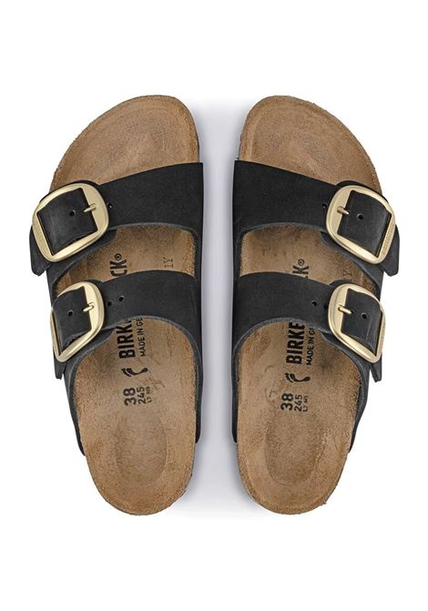 Birkenstock Arizona Big Buckle Nubuck Black Women BIRKENSTOCK | Sandals | 1023290-BLK