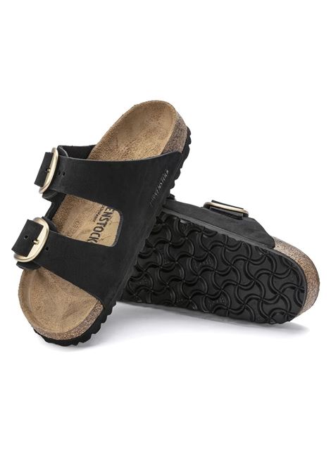 Birkenstock Arizona Big Buckle Nubuck Black Women BIRKENSTOCK | Sandals | 1023290-BLK