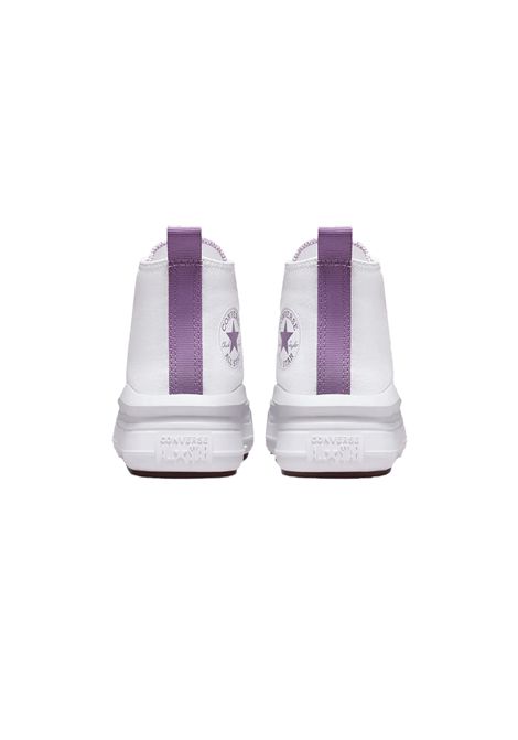 Scarpe Converse Chuck Taylor All Star Move Bianco Lilla Bambina CONVERSE | Sneakers | A03669C-