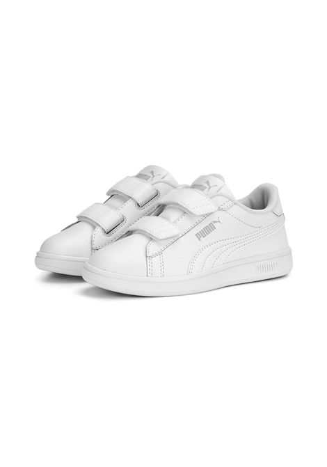 Scarpe Puma Smash 3.0 Leather Velcro Bianco Bambini PUMA | Sneakers | 392033-02