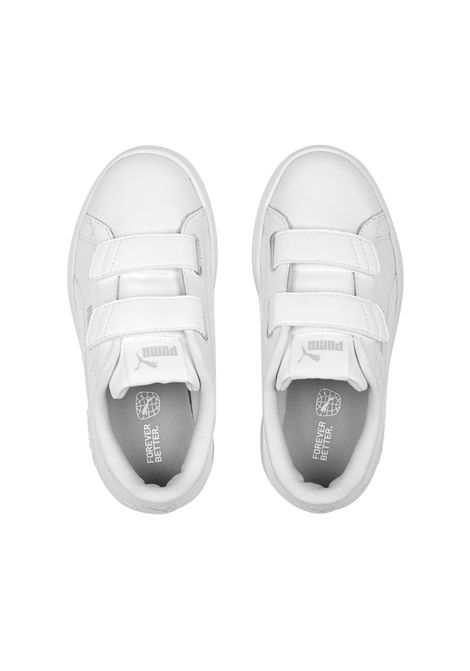 Scarpe Puma Smash 3.0 Leather Velcro Bianco Bambini PUMA | Sneakers | 392033-02