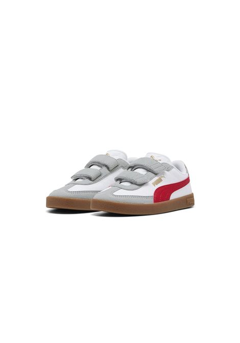 Puma Club II Era CV Shoes White Grey Red Infant PUMA | Sneakers | 402310-03