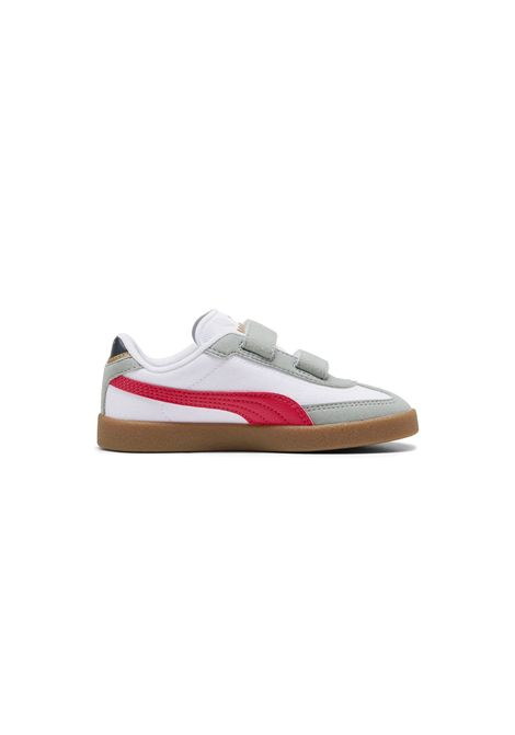 Puma Club II Era CV Shoes White Grey Red Infant PUMA | Sneakers | 402310-03