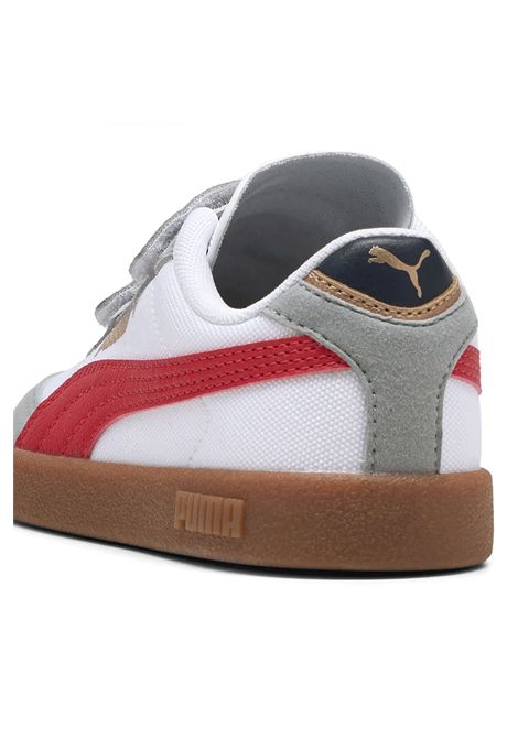 Puma Club II Era CV Shoes White Grey Red Infant PUMA | Sneakers | 402310-03