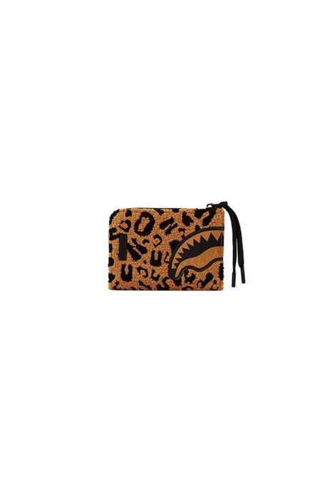 Sprayground Chenille Cheetah Wallet Brown Black Unisex SPRAYGROUND | Wallet | 910W6898NSZ-