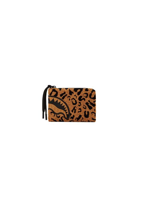 Sprayground Chenille Cheetah Wallet Brown Black Unisex SPRAYGROUND | Wallet | 910W6898NSZ-