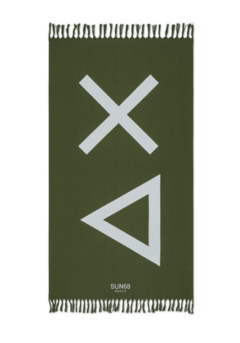 Telo Mare Sun68 Light Logo Verde Scuro Unisex SUN68 | Teli | X35111-37