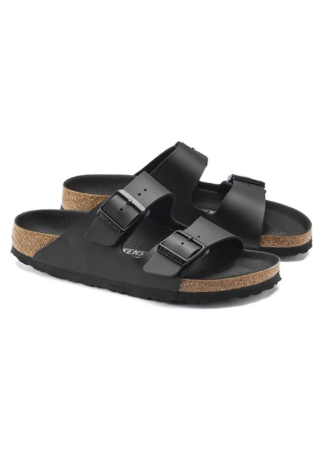 Birkenstock Arizona Birko-Flor Triples Sandals Black Unisex BIRKENSTOCK | Sandals | 1019069-BLACK