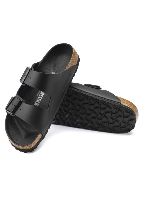 Birkenstock Arizona Birko-Flor Triples Sandals Black Unisex BIRKENSTOCK | Sandals | 1019069-BLACK