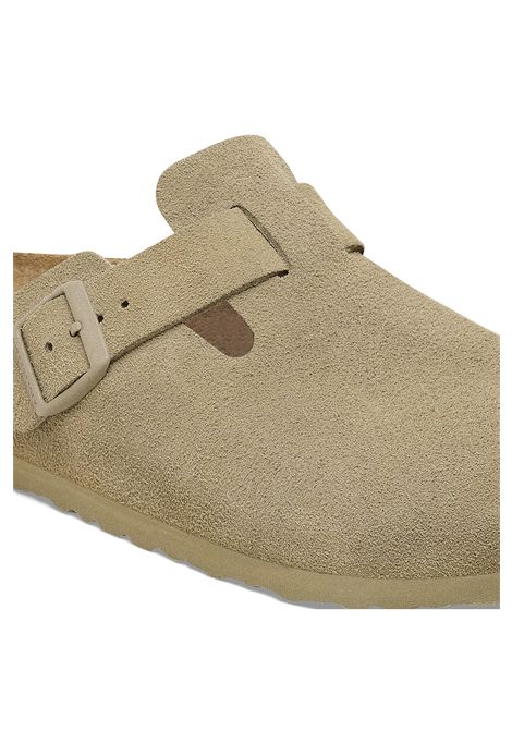 Birkenstock Boston Suede Leather Sandals Faded Khaki Unisex BIRKENSTOCK | Sandals | 1025844-KHAKI