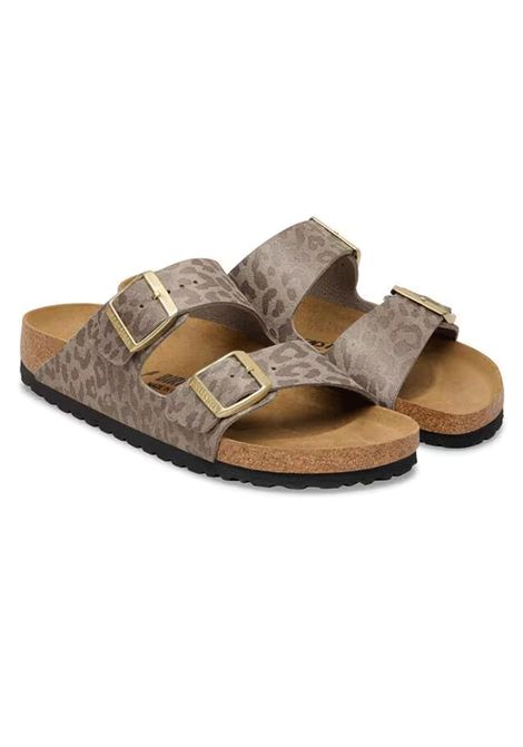 Birkenstock Arizona Leo Sandals Grey Taupe Women BIRKENSTOCK | Sandals | 1031941-LEO