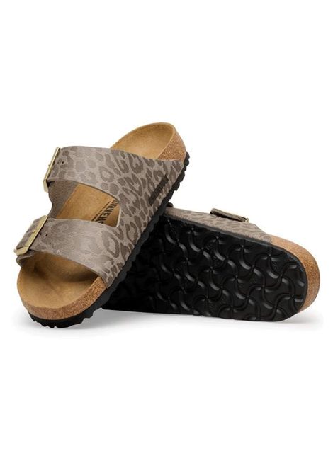 Birkenstock Arizona Leo Sandals Grey Taupe Women BIRKENSTOCK | Sandals | 1031941-LEO
