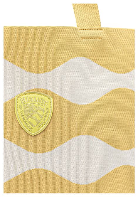 Borsa da Mare Blauer Knitted S Bianco Giallo Donna BLAUER | Borse | BASKET01-BEIGE
