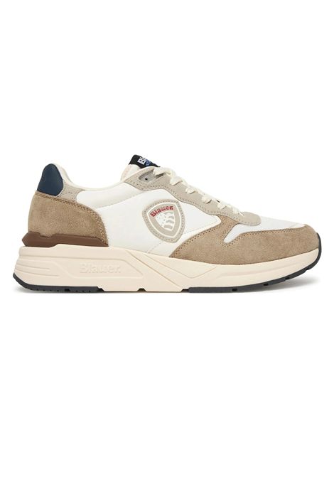 Blauer Ray02 Shoes White Beige Men BLAUER | Sneakers | RAY02-BEIGE