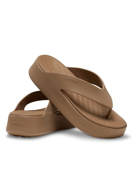 Crocs Getaway Platform Flip Sandals Milk Chocolate Women CROCS | Sandals | 209410-MICH