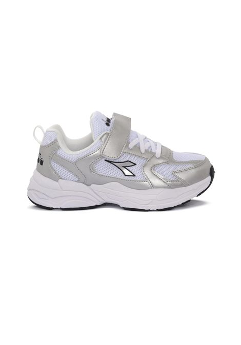 Scarpe Diadora Alley Metallic PS Bianco Argento Bambini DIADORA | Sneakers | 183486-C0516