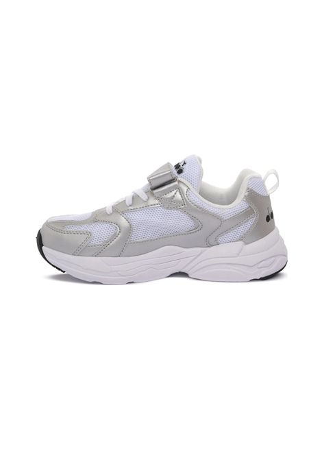 Scarpe Diadora Alley Metallic PS Bianco Argento Bambini DIADORA | Sneakers | 183486-C0516