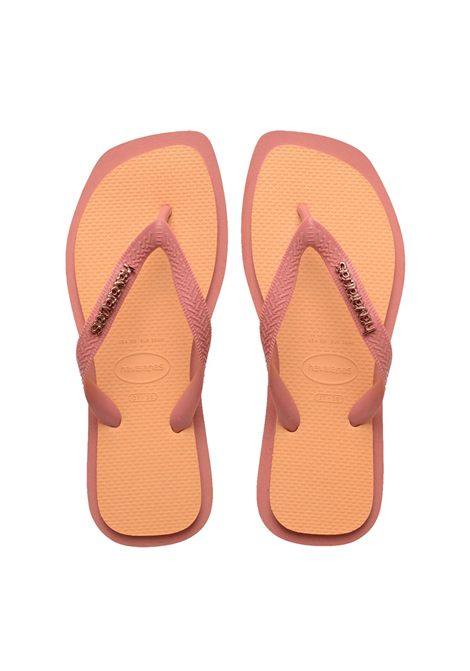 Havaianas Top Square Fusion Flip-Flops Canyon Clay Peach Women HAVAIANAS | Flip Flops | 4149944-1800