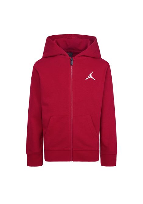 Jordan MJ Essentials French Terry Full-Zip Hoodie Red Junior JORDAN | Sweatshirts | 95C573-R78