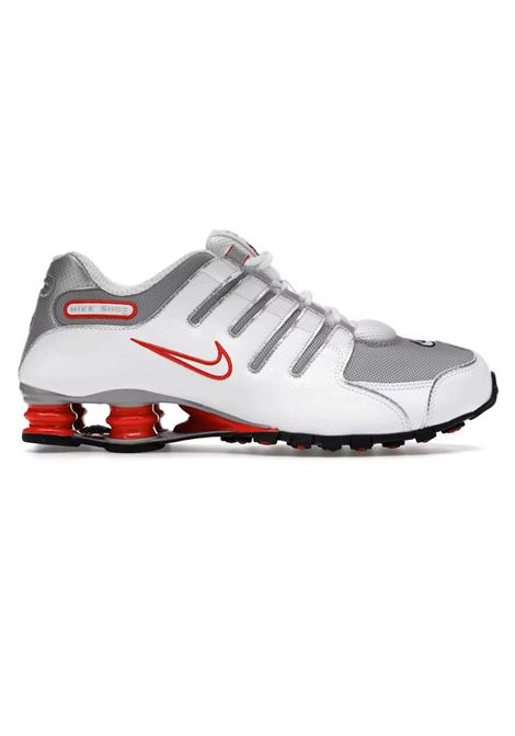 Scarpe Nike Shox NZ Bianco Argento Rosso Uomo NIKE | Sneakers | 378341-104