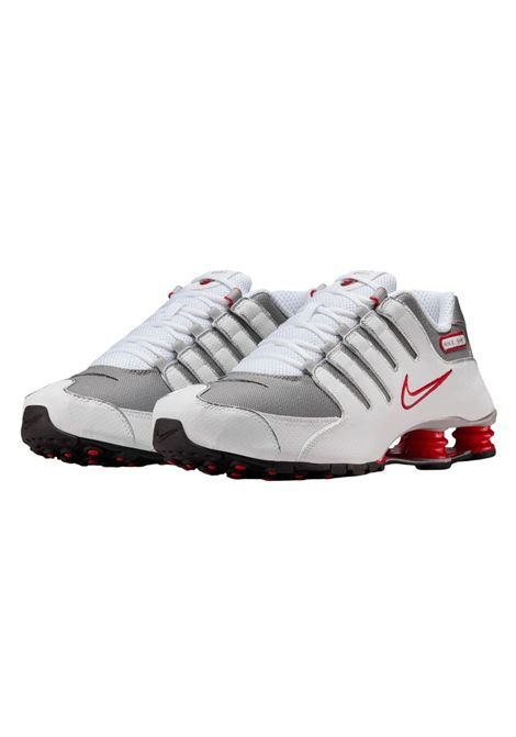Scarpe Nike Shox NZ Bianco Argento Rosso Uomo NIKE | Sneakers | 378341-104
