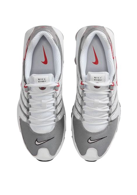 Scarpe Nike Shox NZ Bianco Argento Rosso Uomo NIKE | Sneakers | 378341-104