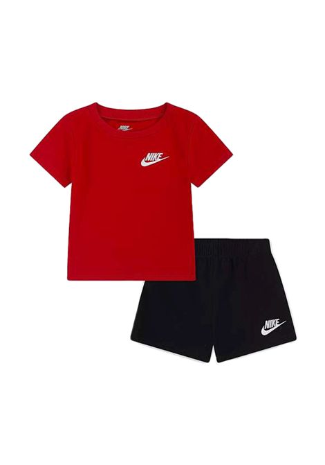 Set Nike Club 2 Piece Knit Rosso Nero Infant NIKE | Set | 66M143-R0P