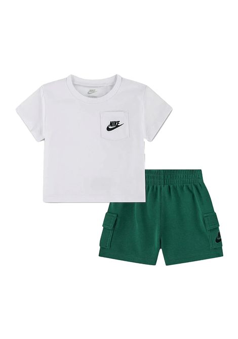 Set Nike Futura Pocket French Terry Bianco Verde Infant NIKE | Set | 66N041-EJ1