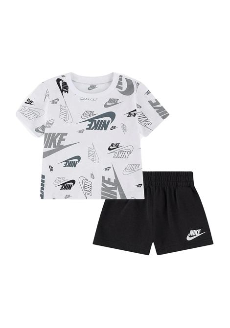 Set Nike AOP French Terry Bianco Nero Infant NIKE | Set | 66N043-G9Q
