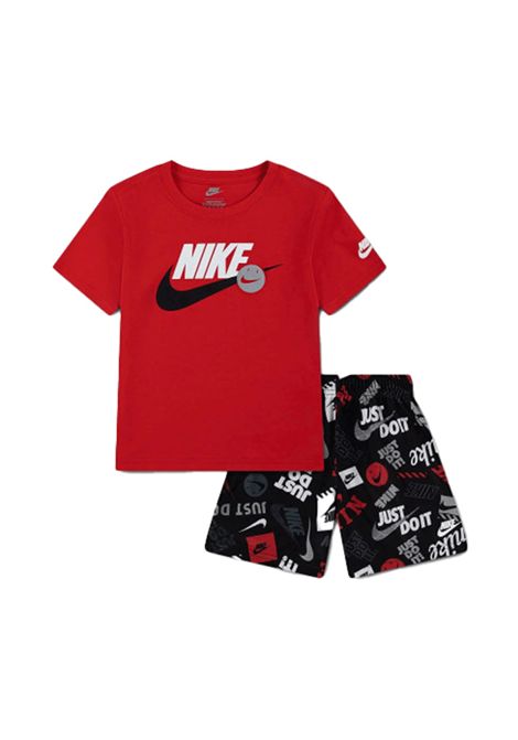 Set Nike Sportswear ITZ All Over Print Rosso Nero Infant NIKE | Set | 66N945-023