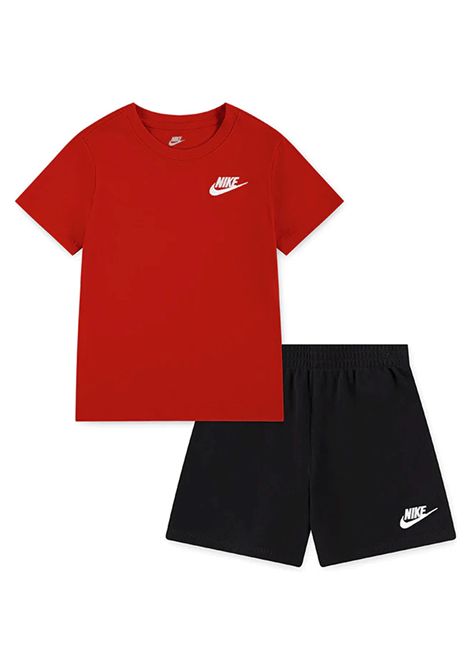 Set Nike Club 2 Piece Knit Rosso Nero Bambini NIKE | Set | 86M143-R0P