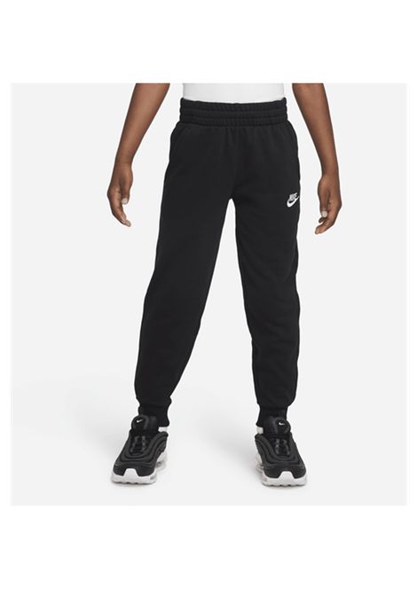 Pantaloni Nike Sportswear Club French Terry Nero Ragazzi NIKE | Pantaloni | FD3019-010