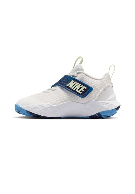 Nike Team Hustle D 12 Basketball Shoes White Blue Kids NIKE | Sneakers | HF6280-104