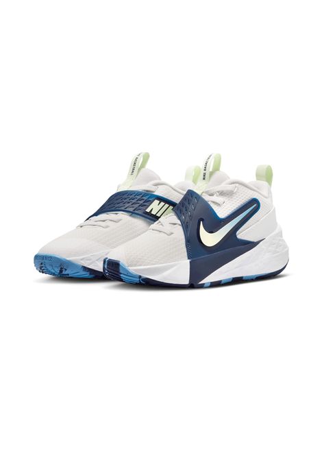 Nike Team Hustle D 12 Basketball Shoes White Blue Kids NIKE | Sneakers | HF6280-104
